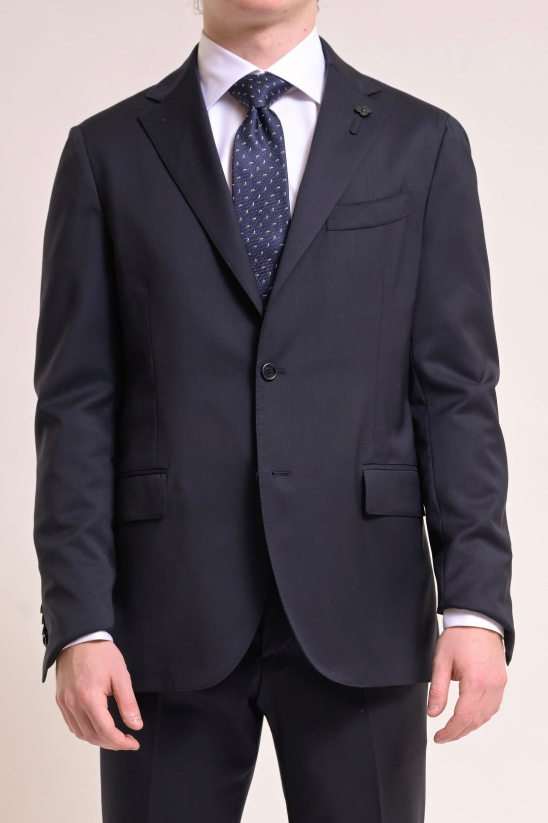 LARDINI WOVEN JACKET SPECIAL LINE NAVY - Dale