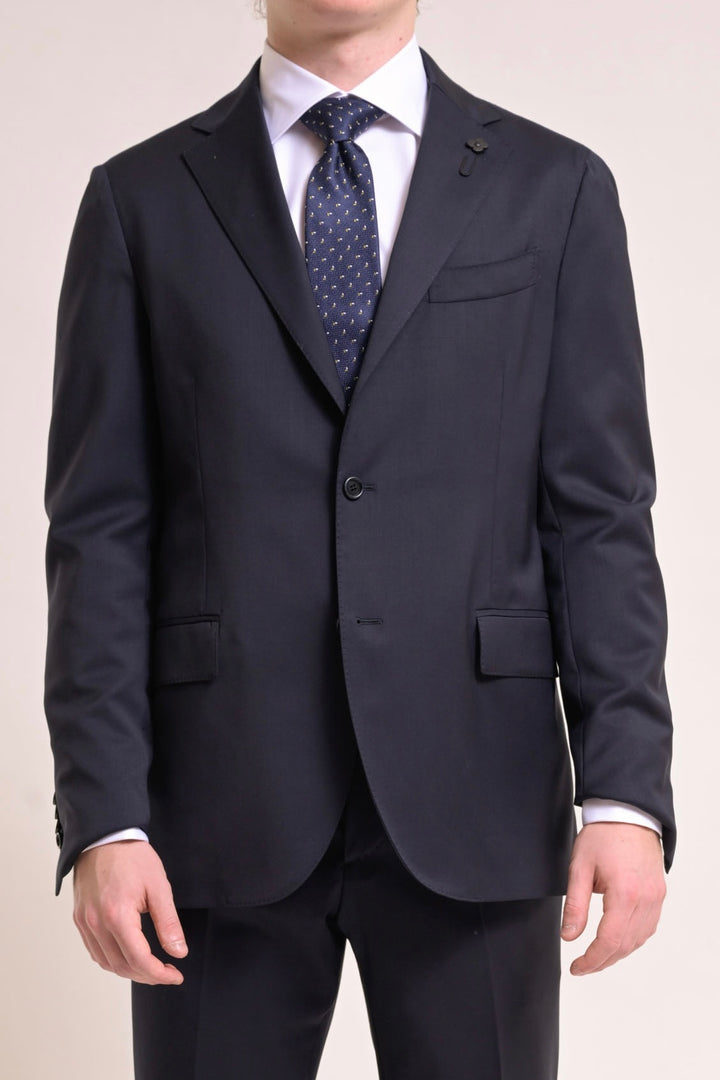 LARDINI WOVEN JACKET SPECIAL LINE NAVY - Dale