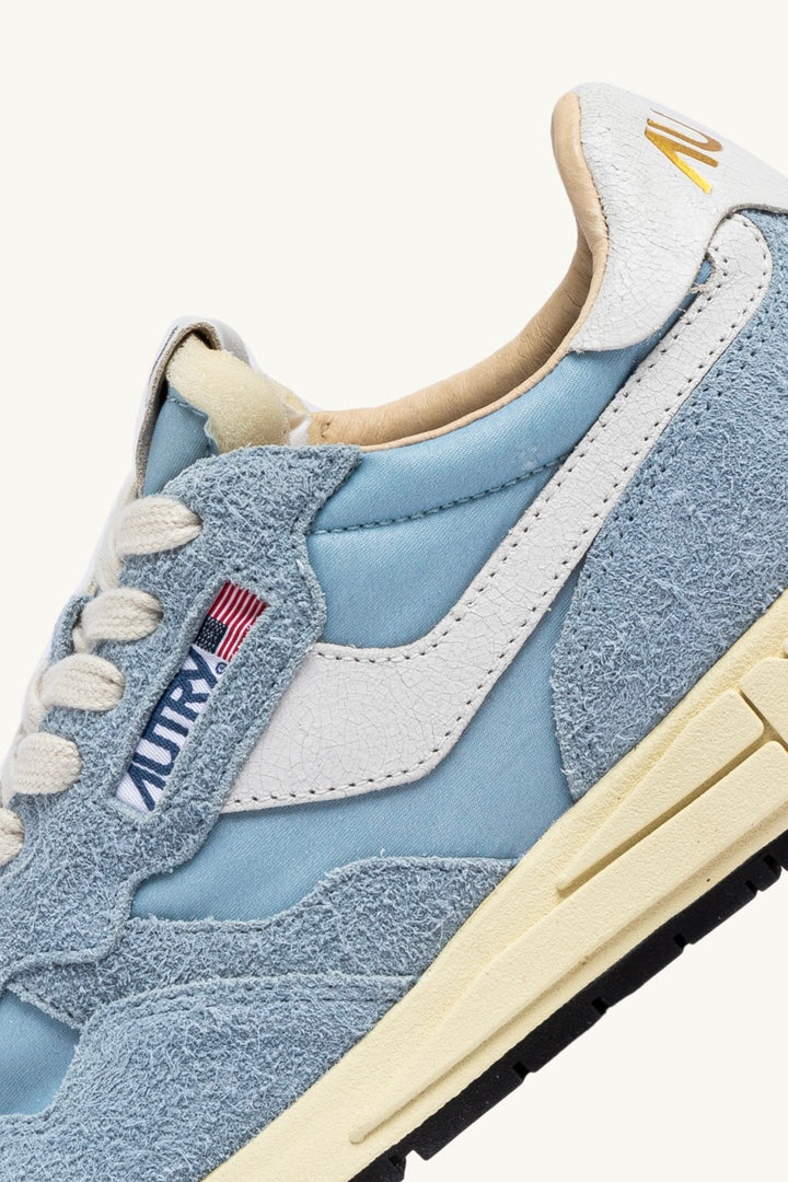 AUTRY Reelwind Low Leather Sneakers White/Celblue - Dale