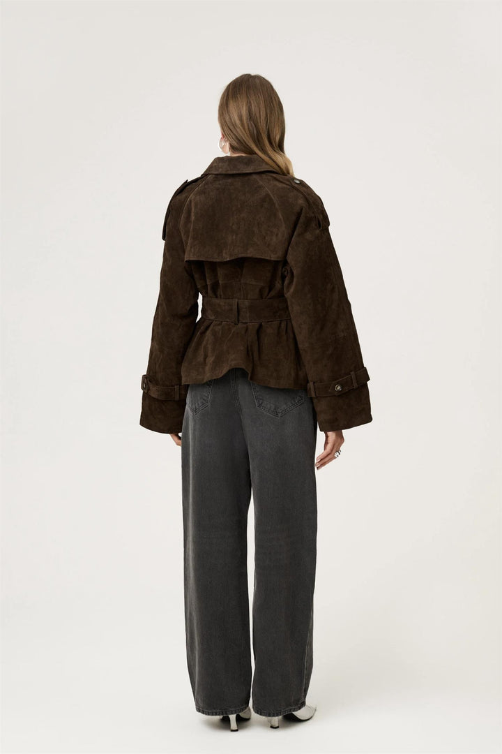 ADOORE York Cropped Trench Coat - Dale