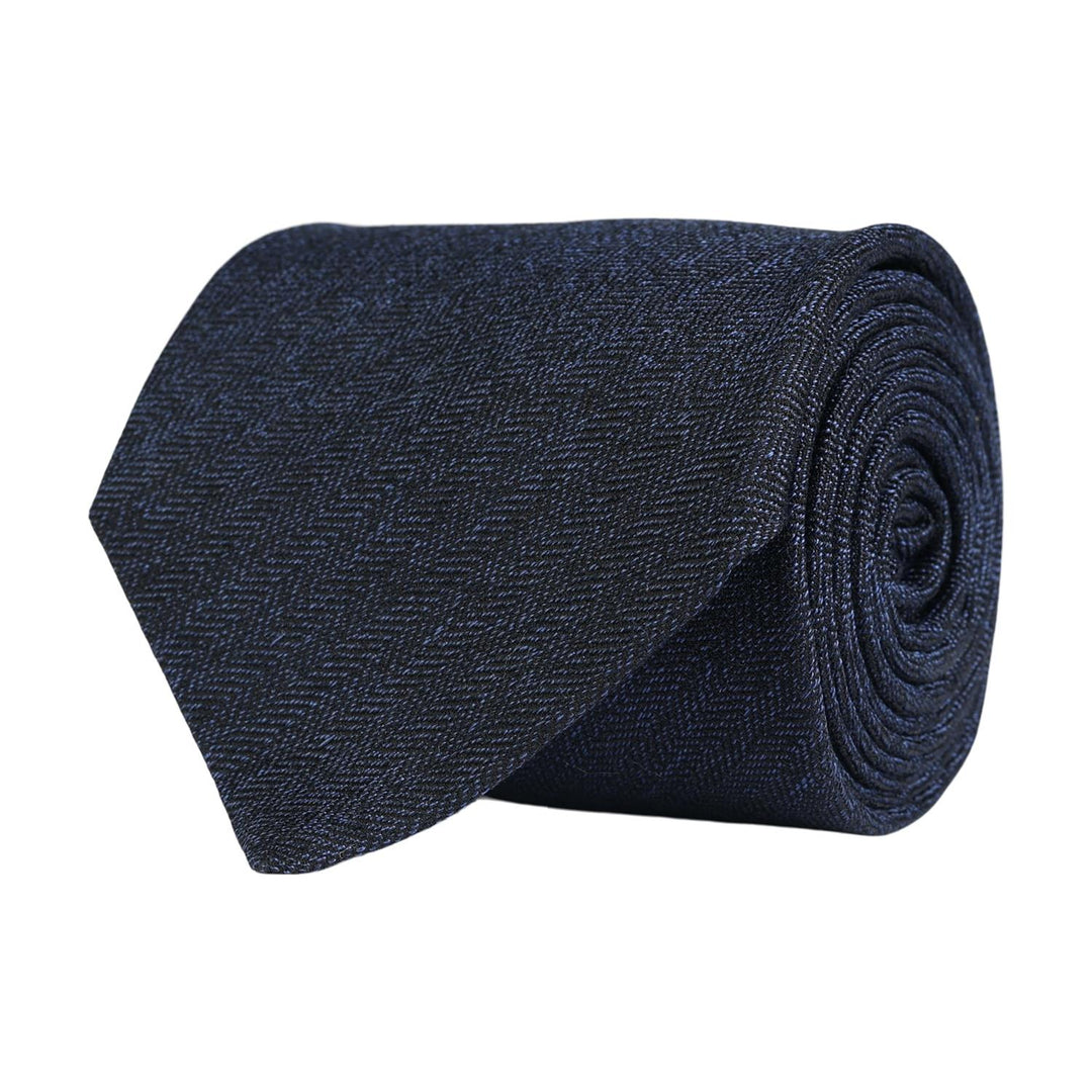 Classic Tie Jacquard Blue Melange