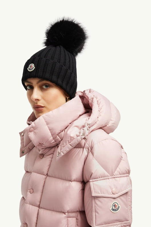 MONCLER Wool Beanie with Pom Pom - Dale
