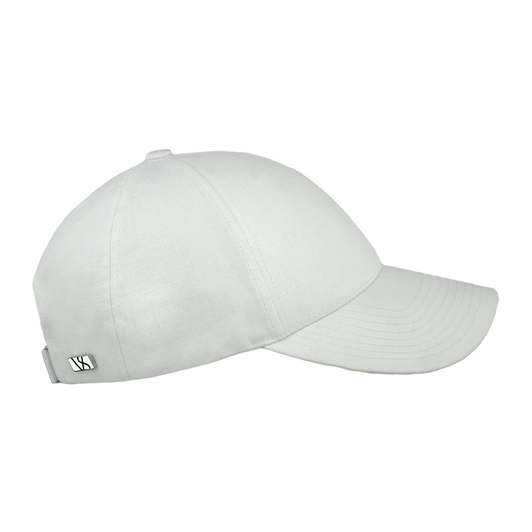 VARSITY HEADWEAR Linen Cap Shell White - Dale