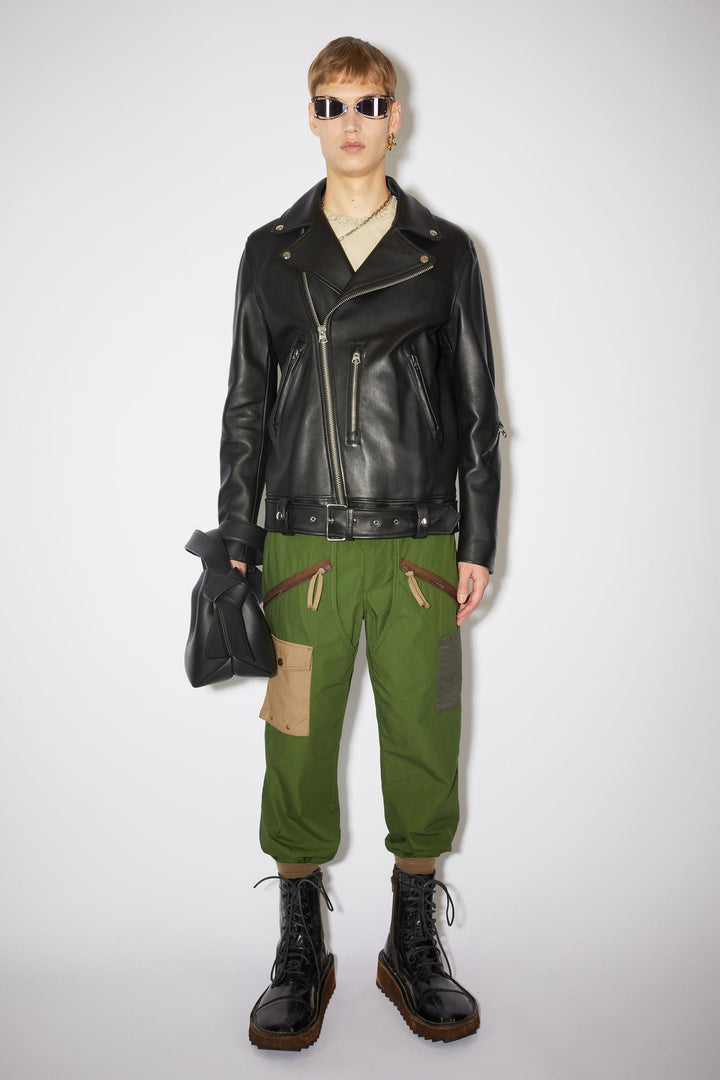 ACNE STUDIOS LEATHER BIKER JACKET - BLACK - Dale