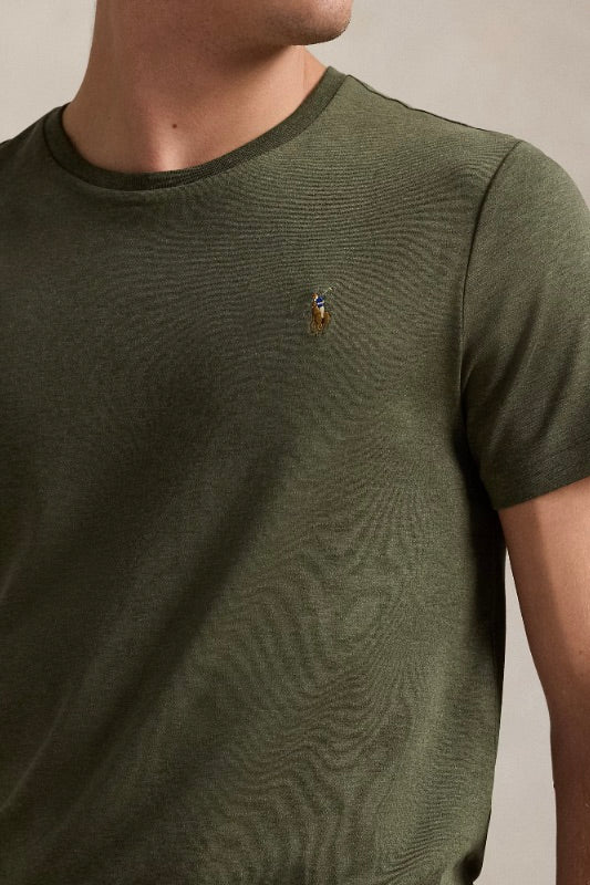 POLO RALPH LAUREN Custom Slim Fit Soft Cotton T-Shirt Service Green Heather - Dale