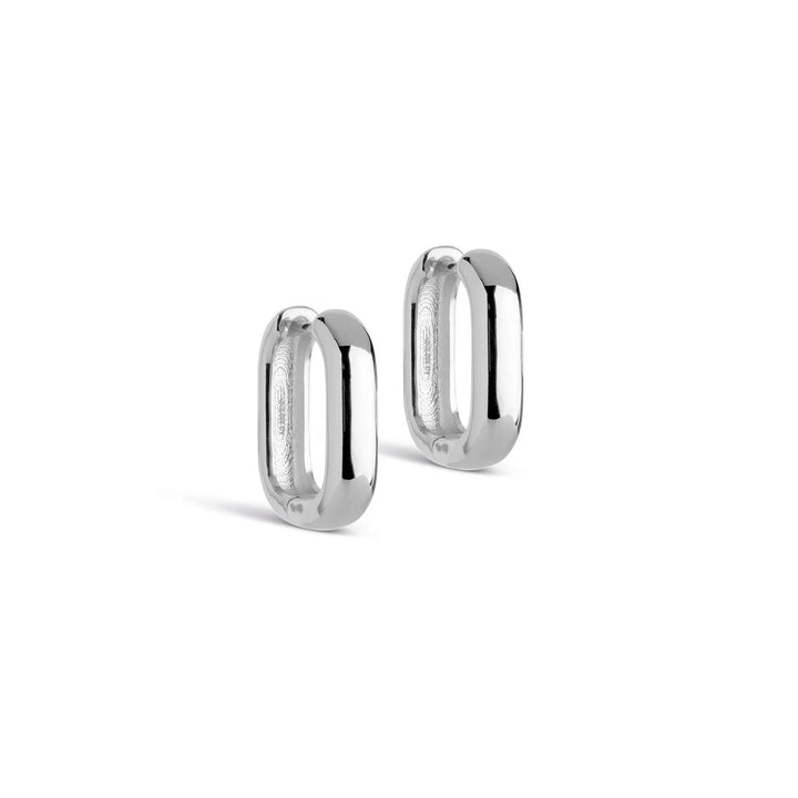 ENAMEL HOOPS, SQUARE silver 18 mm - Dale