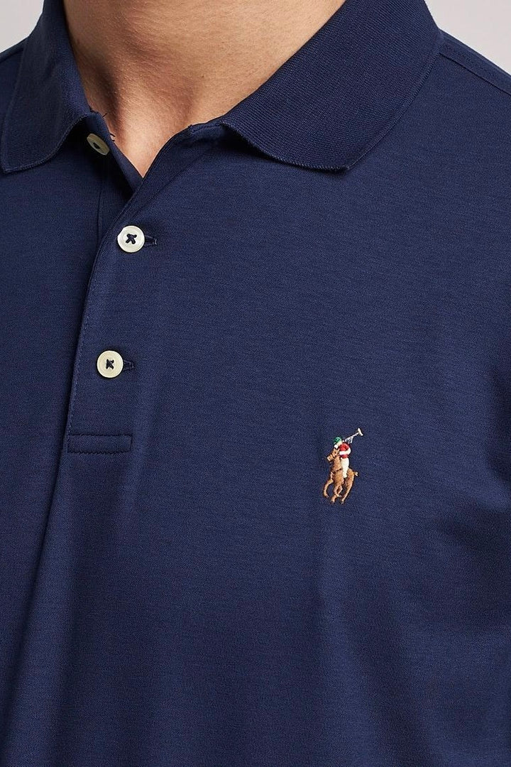 POLO RALPH LAUREN SLIM FIT PIMA POLO REFINED NAVY - Dale