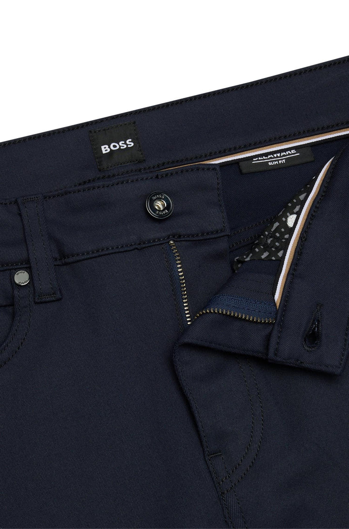 BOSS Delaware Performance Stretch Dark Blue - Dale