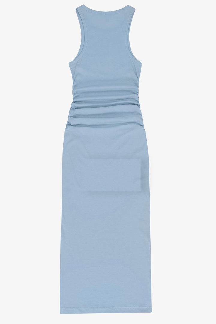 GANNI Soft Cotton Rib Tank Top Long Dress - Dale