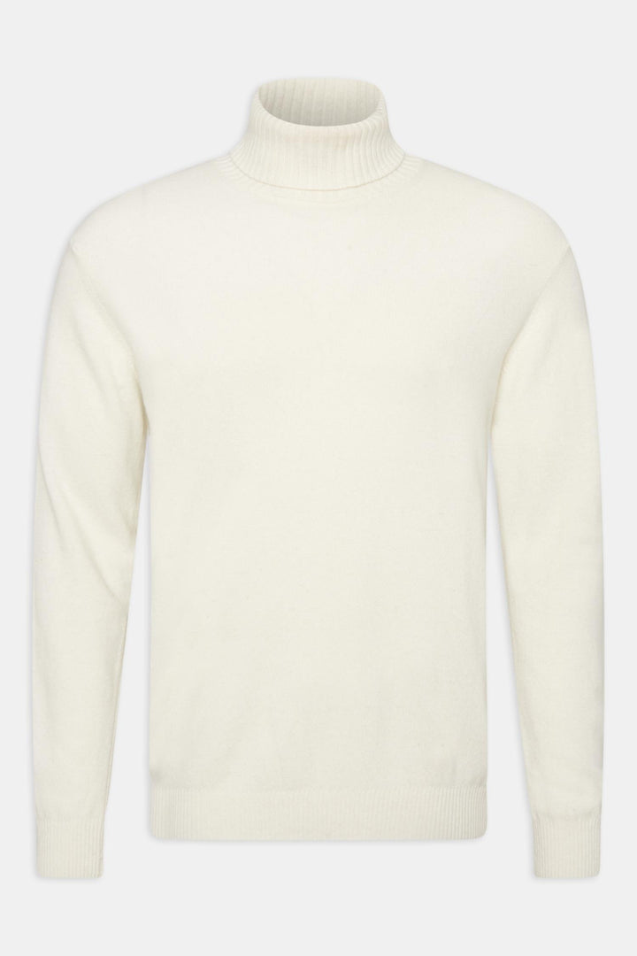 OSCAR JACOBSON Salim Rollneck White Shell - Dale