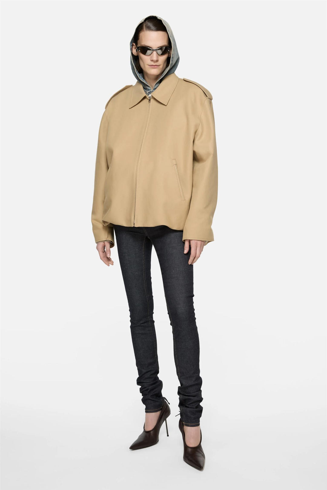 ACNE STUDIOS Onaga Cotton Satin Jacket - Dale