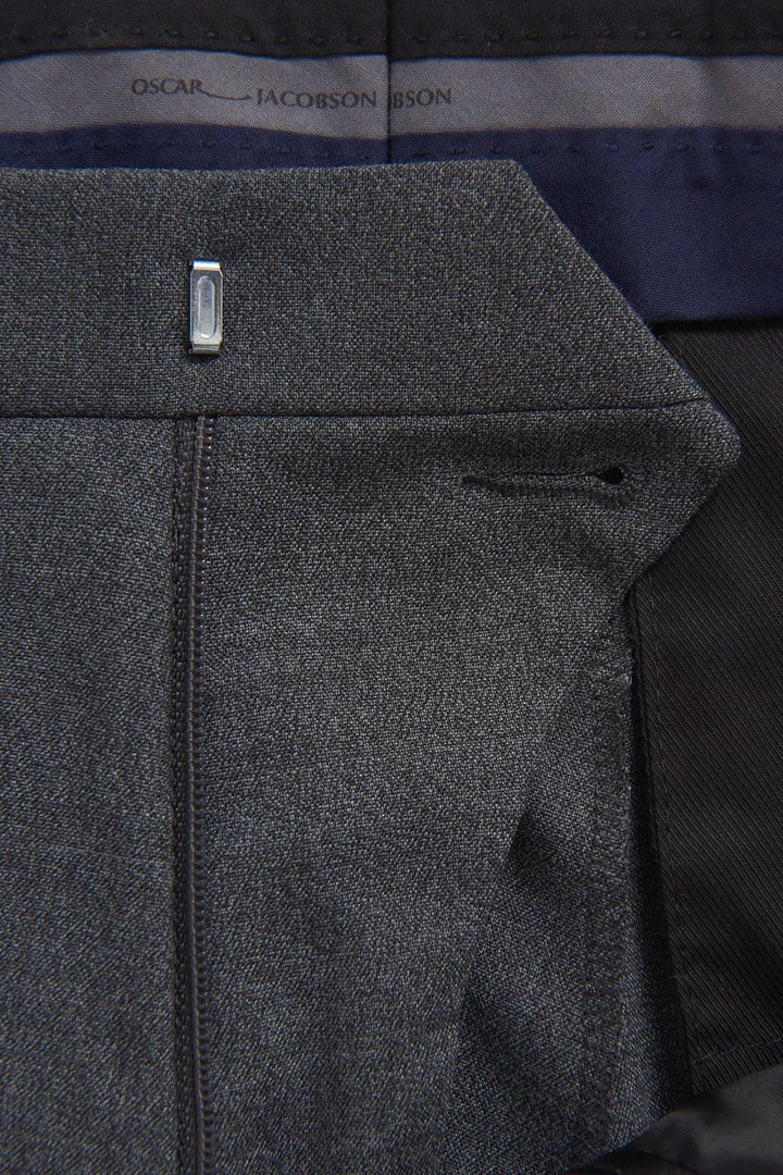 OSCAR JACOBSON Damien Trouser Suede Grey - Dale