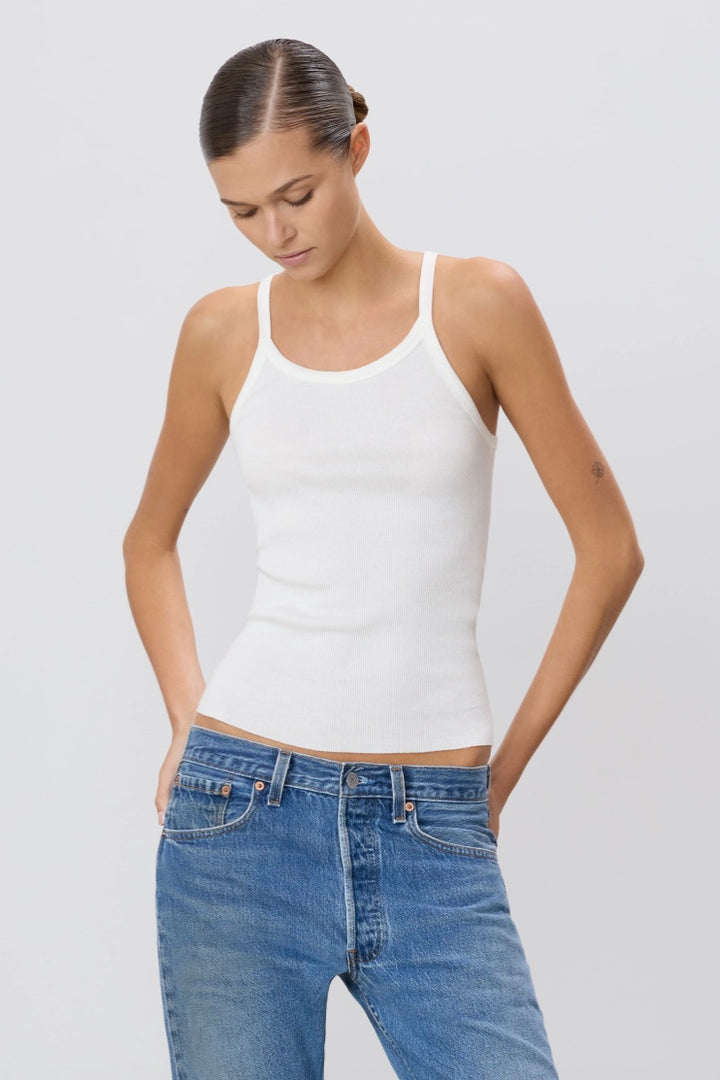 ETERNE Rib Tank Ivory - Dale