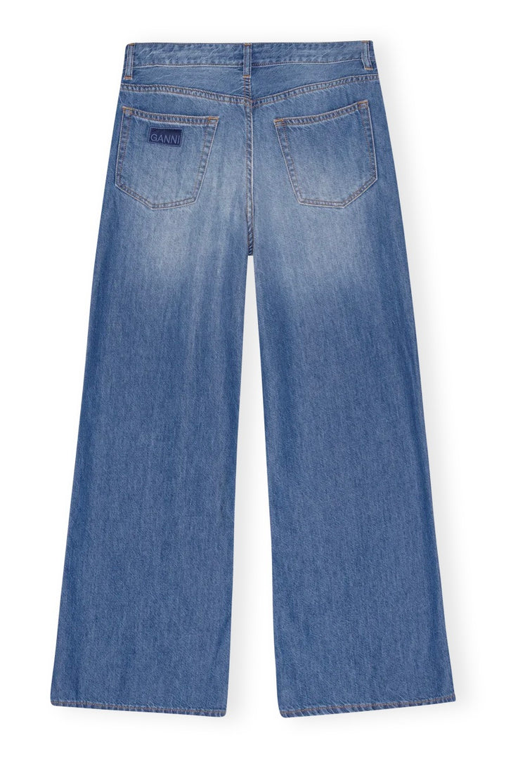 GANNI Light Denim Wide Jeans - Dale