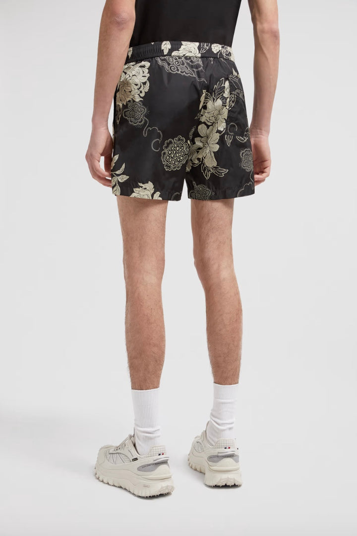 MONCLER Floral Print Swim Shorts - Dale