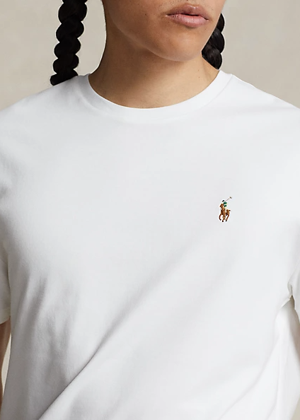 POLO RALPH LAUREN Custom Slim Fit Soft Cotton T-Shirt White - Dale