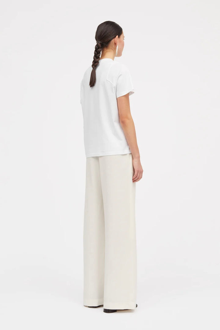 MKDT. (Mark Tan) LAIA COTTON T-SHIRT WHITE - Dale