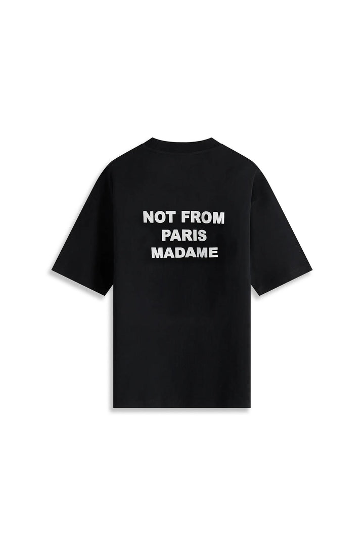 Drôle de Monsieur Le T-shirt Slogan Black - Dale