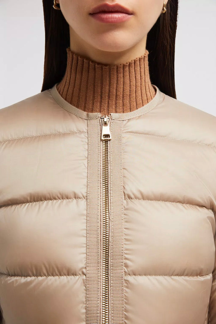 MONCLER Laurine Short Down Jacket Stone - Dale