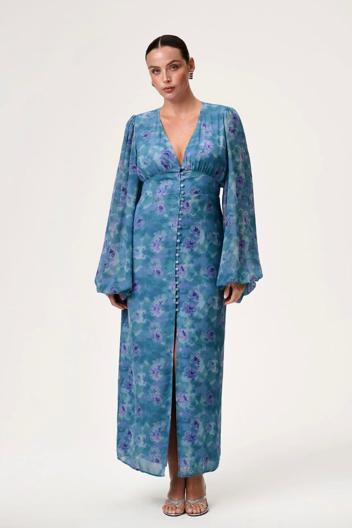 ADOORE Positano Dress Dusty Blue - Dale