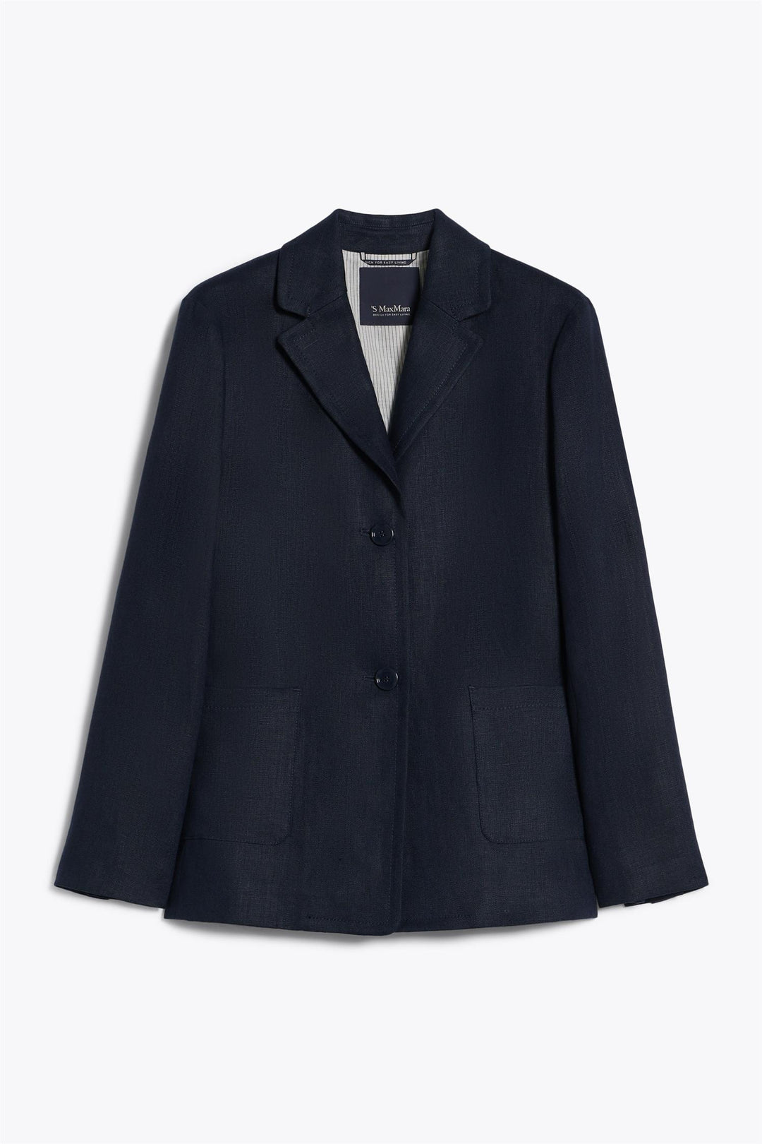 MAX MARA Socrates Linen Jacket Navy - Dale