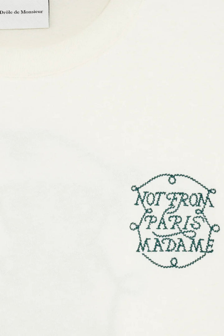 Drôle de Monsieur Le Tshirt Slogan Tresses Offwhite - Dale
