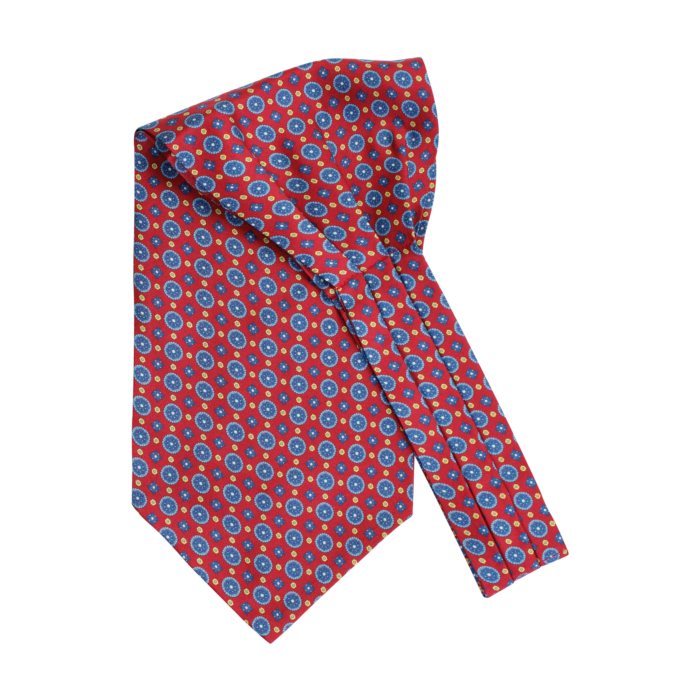 Ascot Medallion Print Wine Red