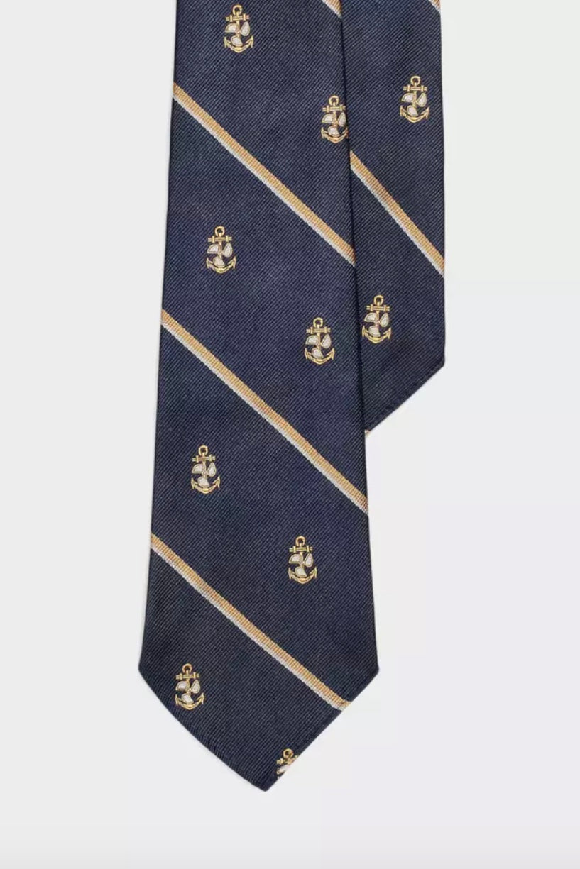 POLO RALPH LAUREN Vintage Neck Tie Navy/Gold - Dale