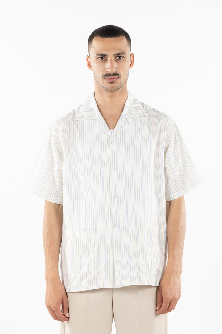 Drôle de Monsieur La Chemise Rayée Light Blue - Dale
