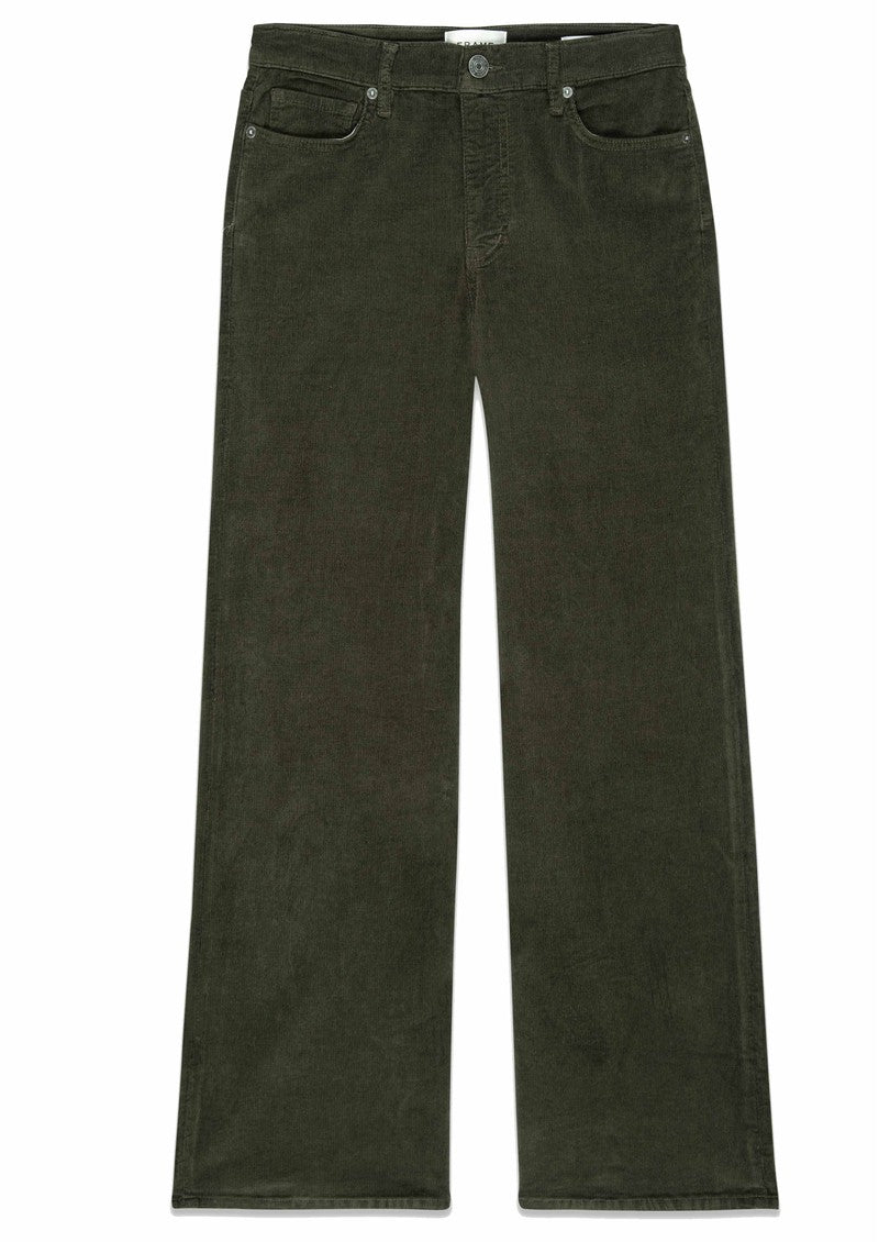 FRAME Le Slim Palazzo Corduroy - Rich Military - Dale