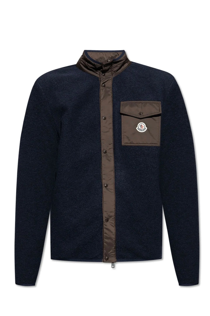 MONCLER Aperta Logo Patch Jacket Navy - Dale