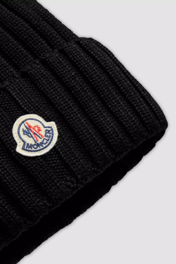 MONCLER Wool Beanie Black - Dale