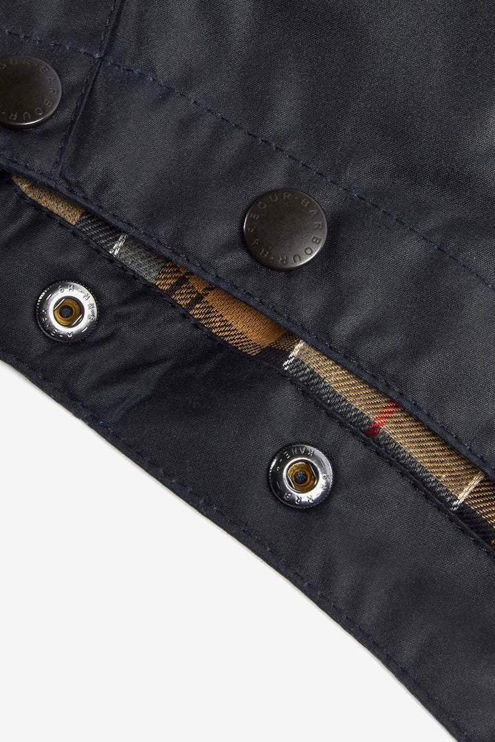 BARBOUR Wax Cotton Hood Navy - Dale