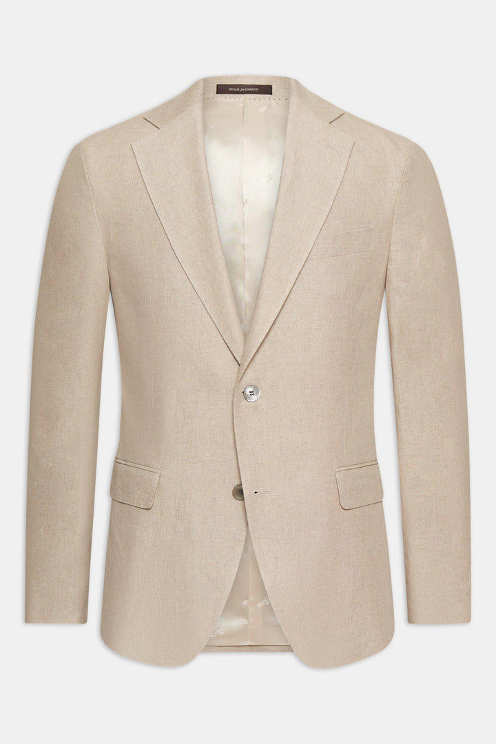 OSCAR JACOBSON Fogerty Linen Blazer Natural Beige - Dale
