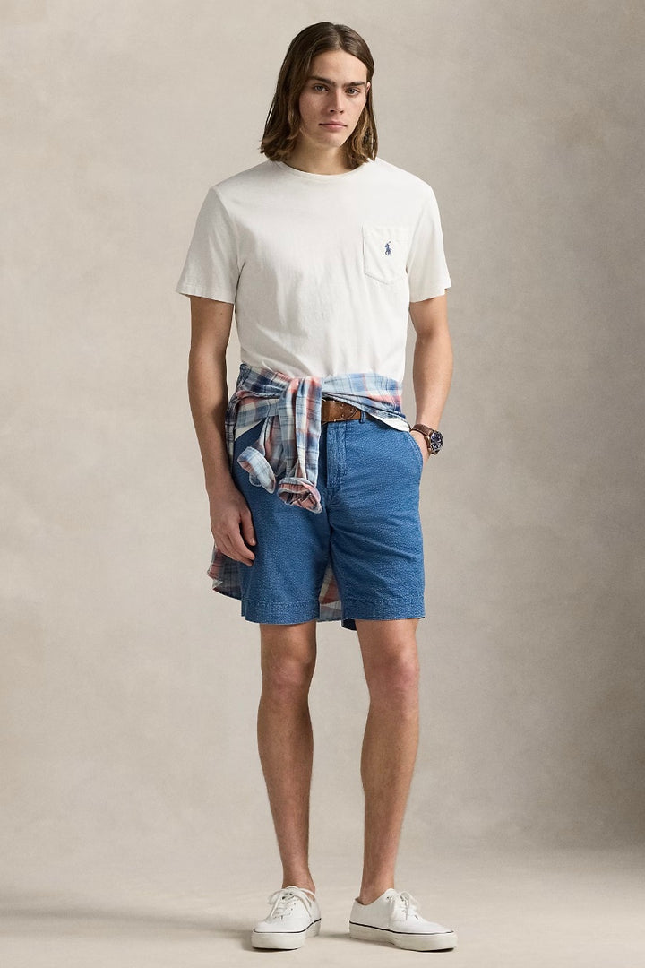 POLO RALPH LAUREN Standard Fit Cotton-Linen Pocket T-Shirt - Dale