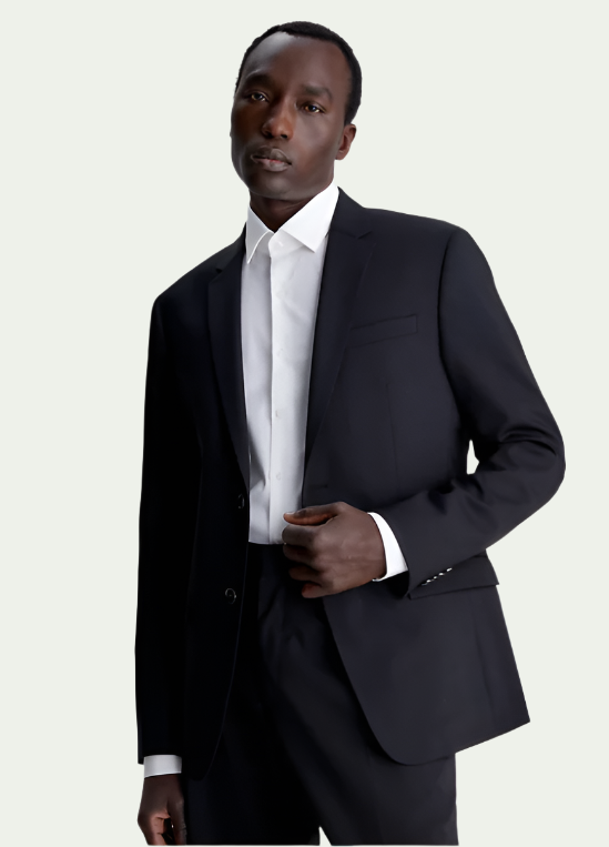 CALVIN KLEIN - STRETCH WOOL SLIM SUIT BLAZER - Dale