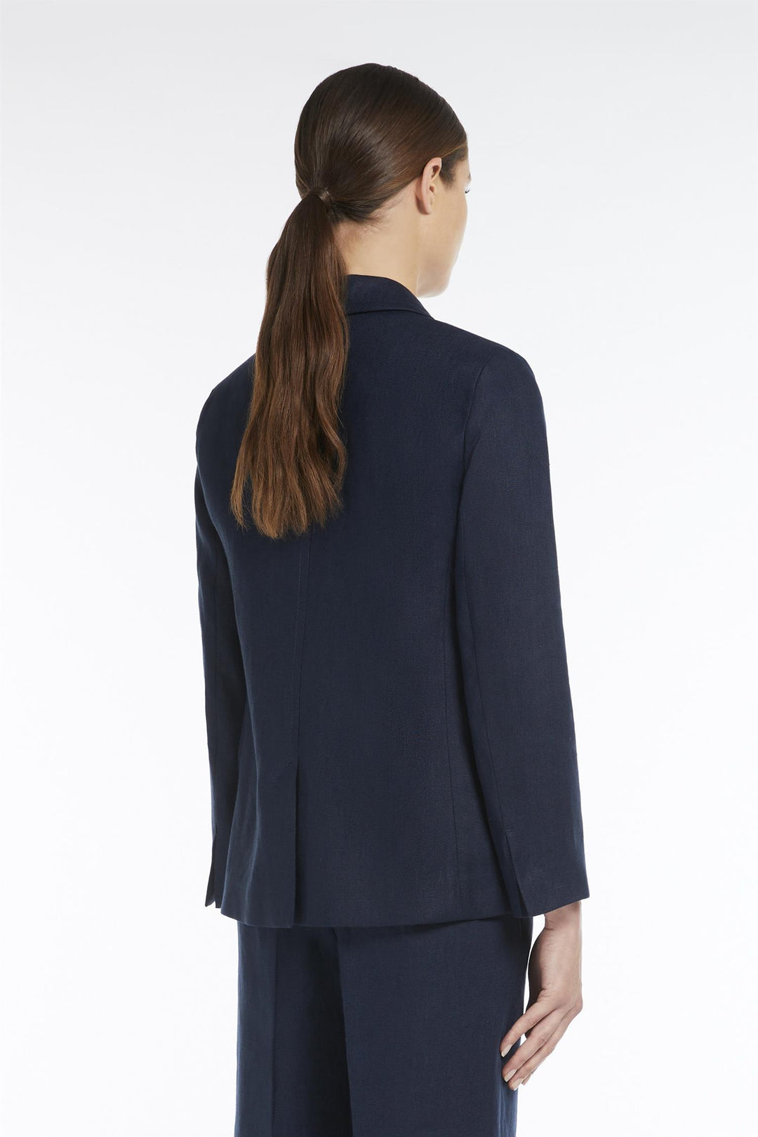 MAX MARA Socrates Linen Jacket Navy - Dale