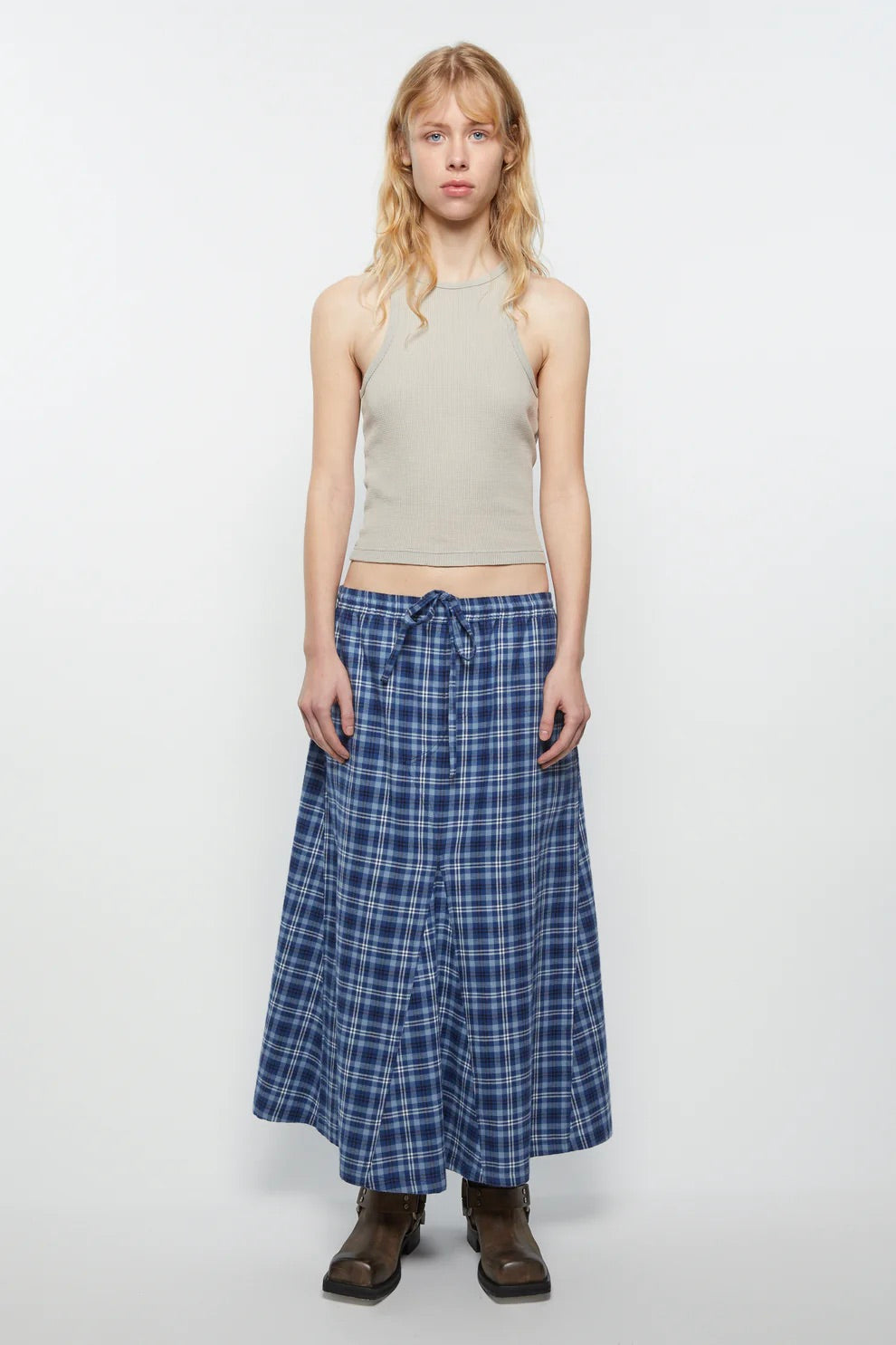 ACNE STUDIOS Flannel Check Skirt - Dale