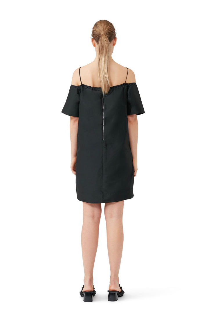 GANNI Beaded Taffeta Mini Dress - Dale
