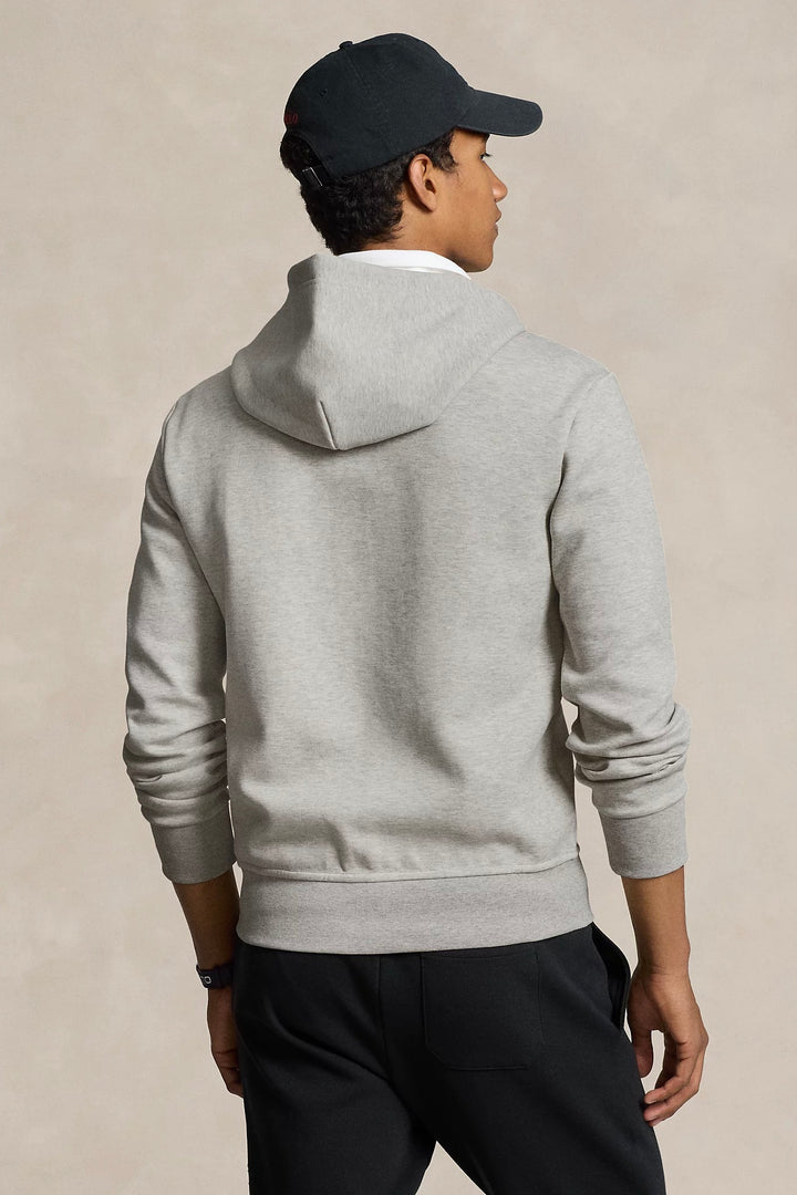 POLO RALPH LAUREN Double-Knit Full-Zip Hoodie Lt Sport Heather - Dale