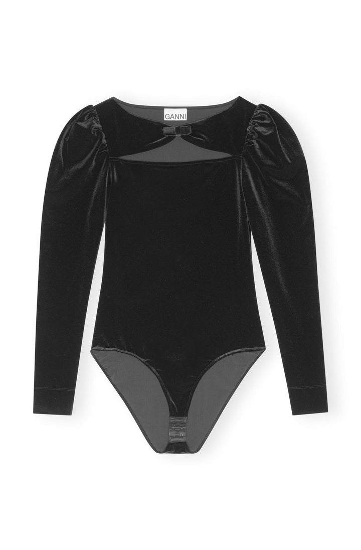 GANNI Velvet Jersey Bodystocking - Dale