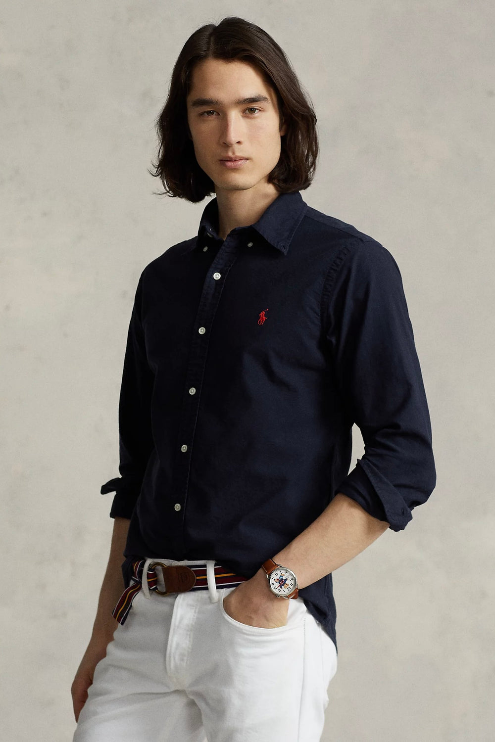 POLO RALPH LAUREN Custom Fit Garment-Dyed Oxford Shirt - Dale