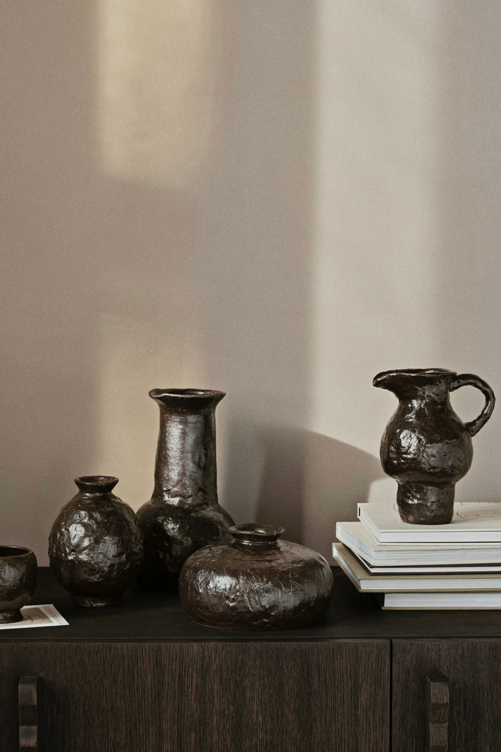 ferm LIVING Doro Vase Large Coffee - Dale