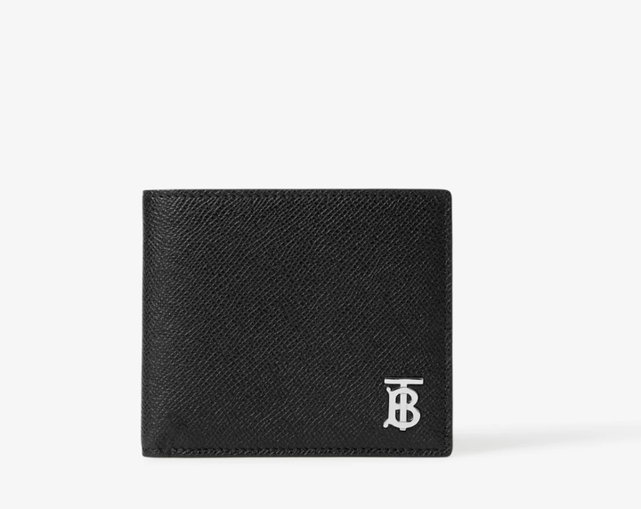 BURBERRY Grainy Leather TB Bifold Wallet - Dale