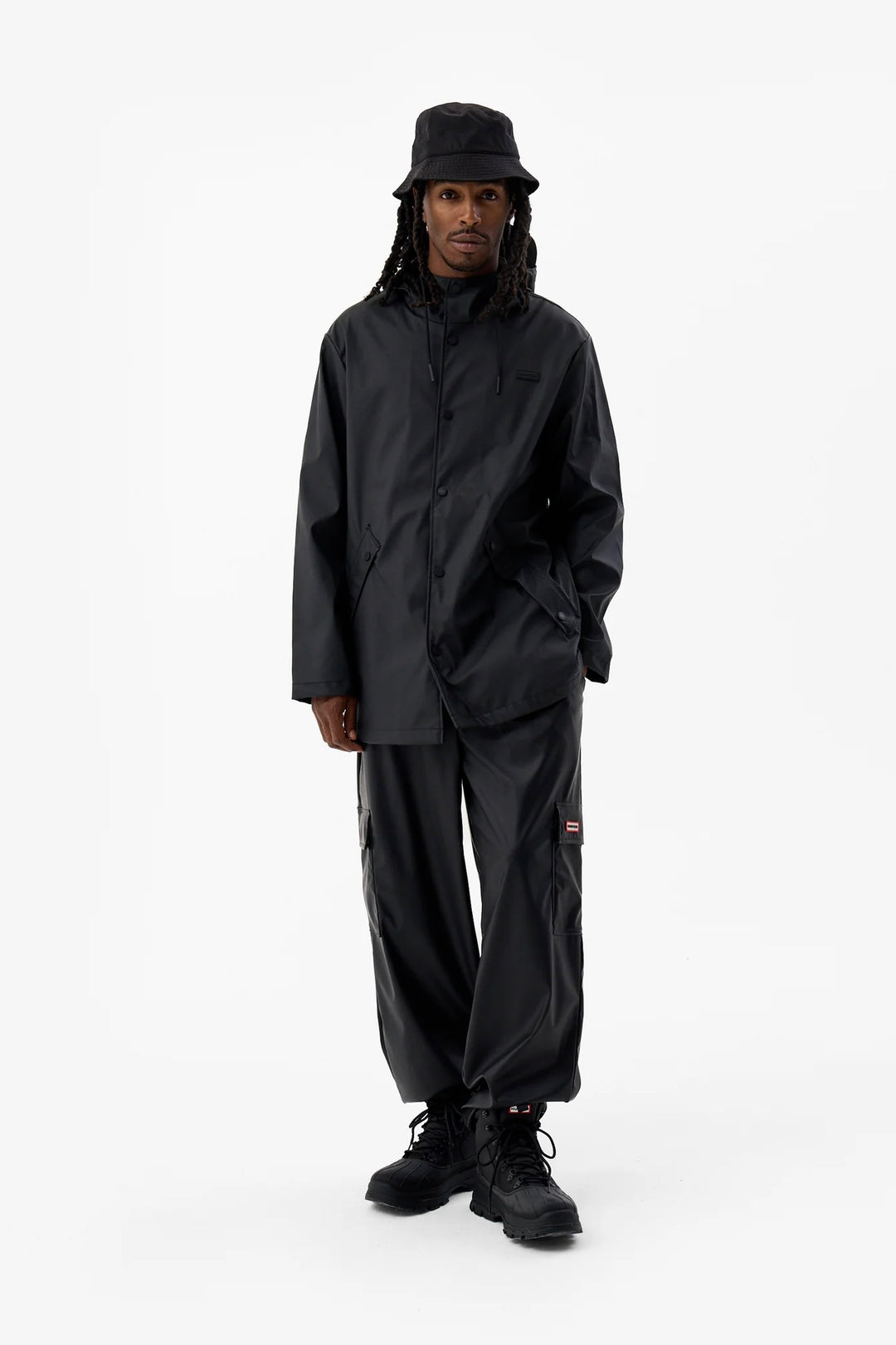 HUNTER Unisex Jo Raincoat Parka Black - Dale