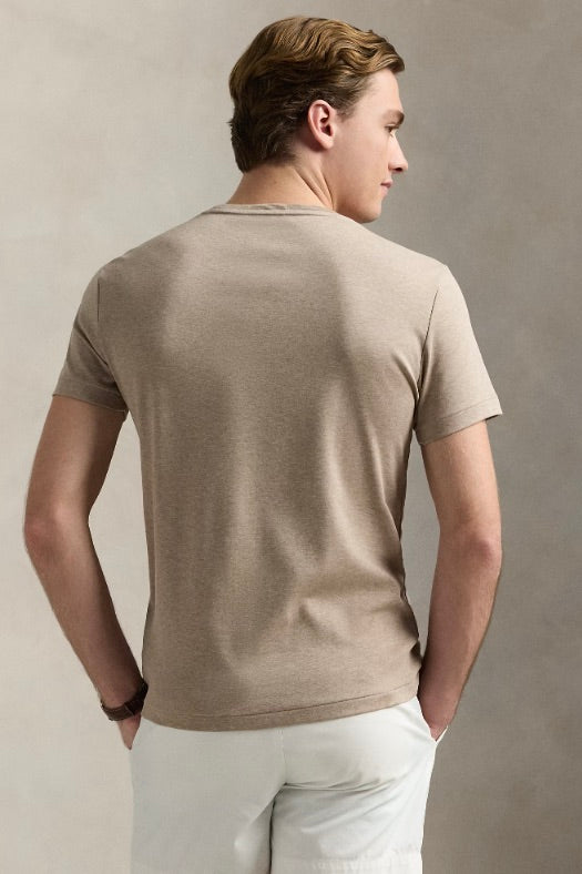 POLO RALPH LAUREN Custom Slim Fit Soft Cotton T-Shirt Adirondack Heather - Dale