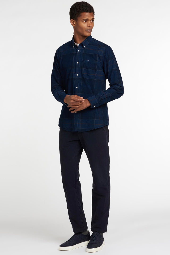 BARBOUR Blair Tailored Fit Shirt Midnight Tartan - Dale