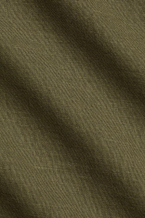 POLO RALPH LAUREN Custom Fit Linen Shirt New Olive - Dale