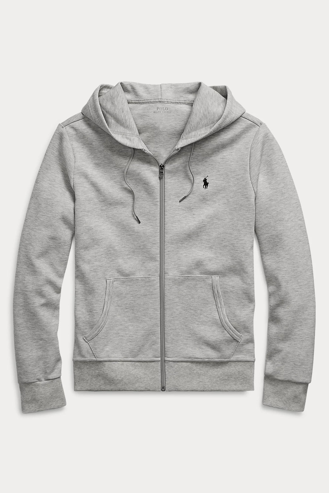 POLO RALPH LAUREN Double-Knit Full-Zip Hoodie Lt Sport Heather - Dale