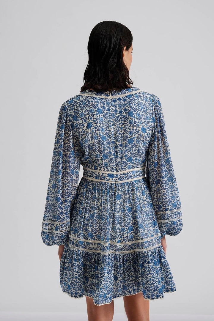 BY MALINA Ariella Printed Ruffled mini dress - Dale